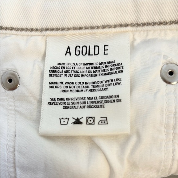 Agolde White Jean Shorts - Picture 10 of 11